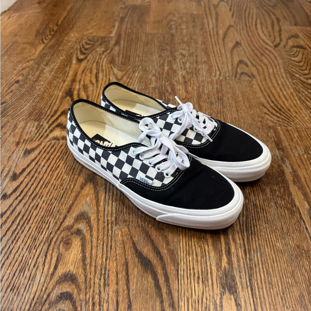 Vans Black and White Checkerboard Sneakers